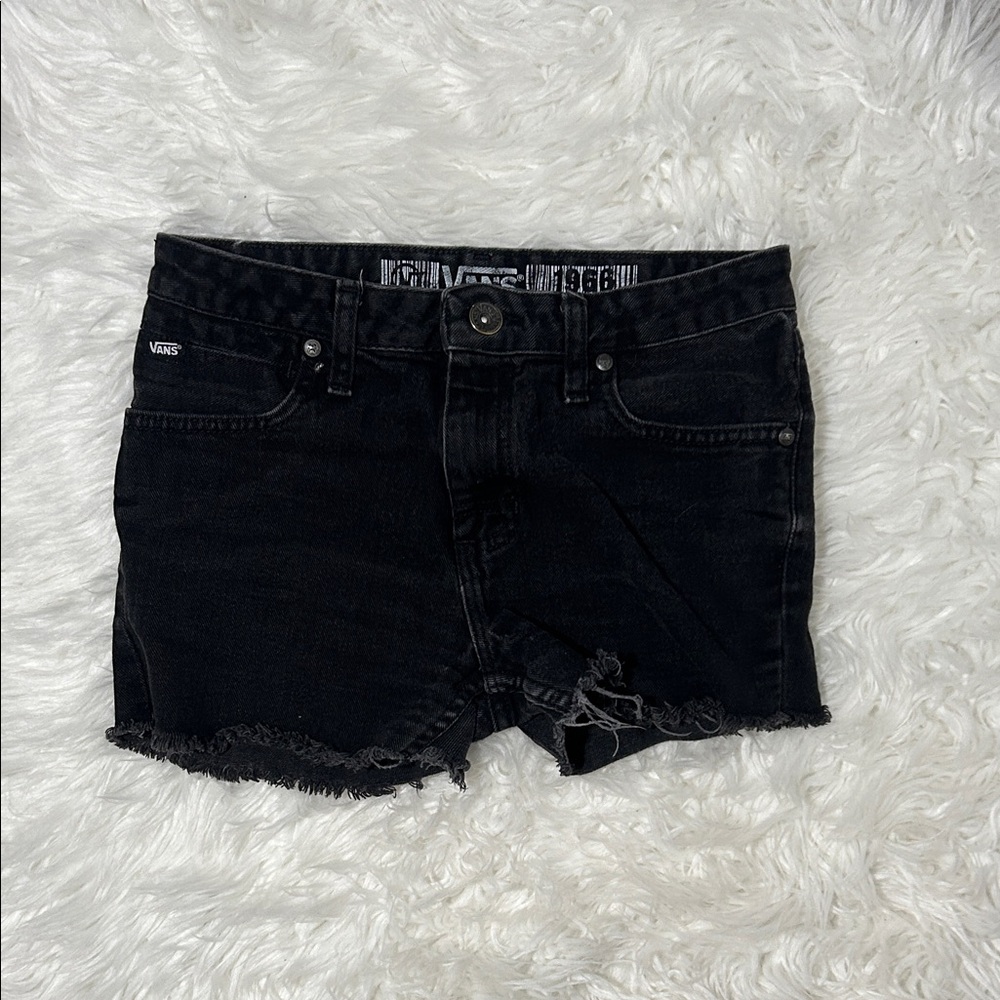 VANS Kids Black Denim Jean Shorts